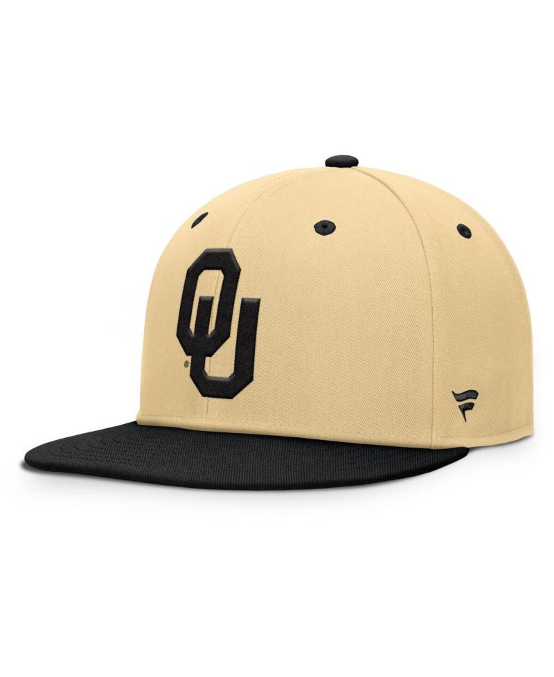 Men's Gold/Black Oklahoma Sooners Balance Fitted Hat