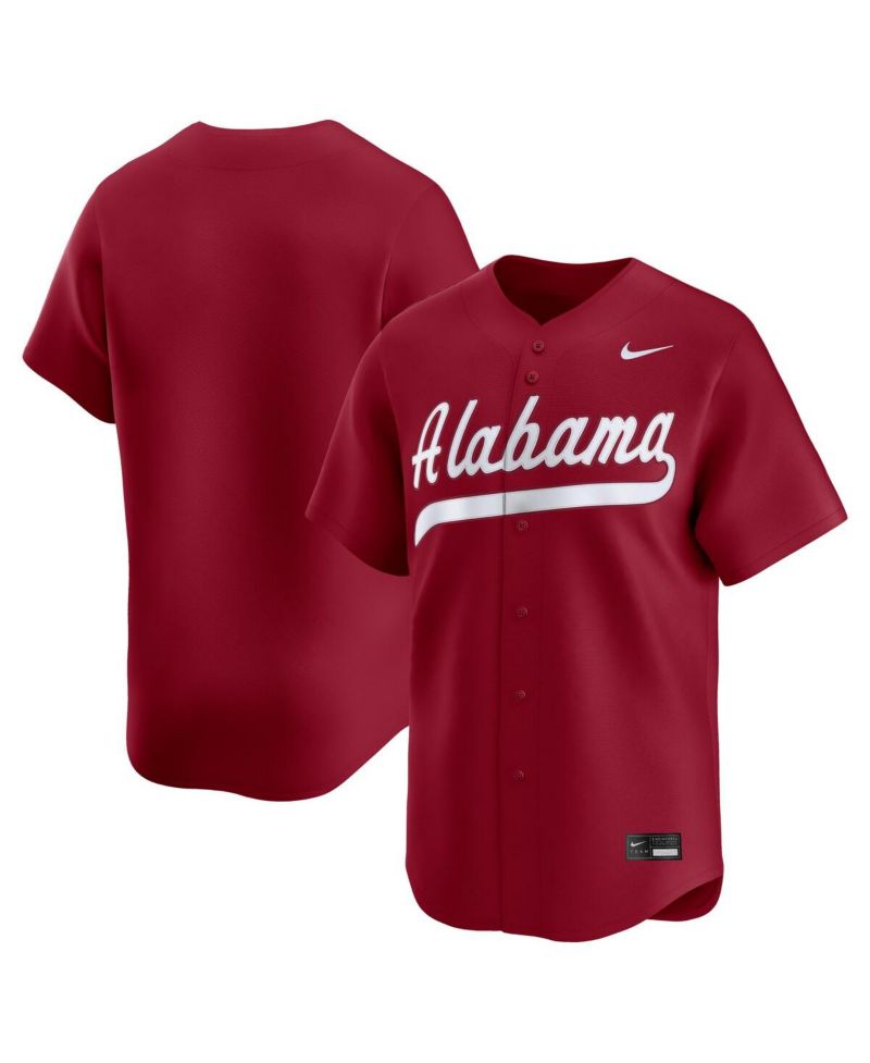 Men's Crimson Alabama Crimson Tide College Limited Baseball Jersey