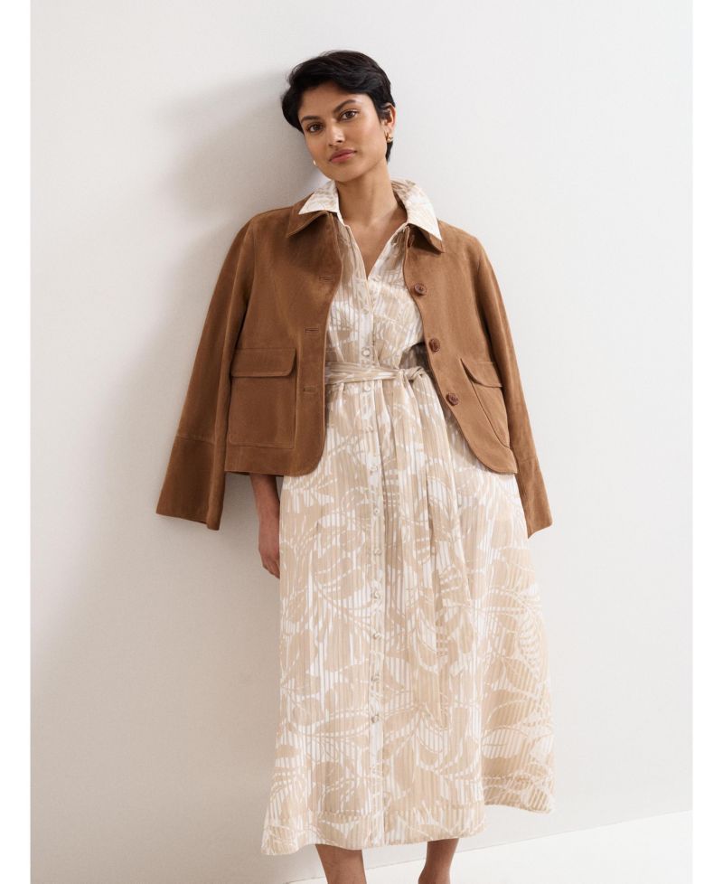 Women's Delphine Belted Midi Shirt Dress