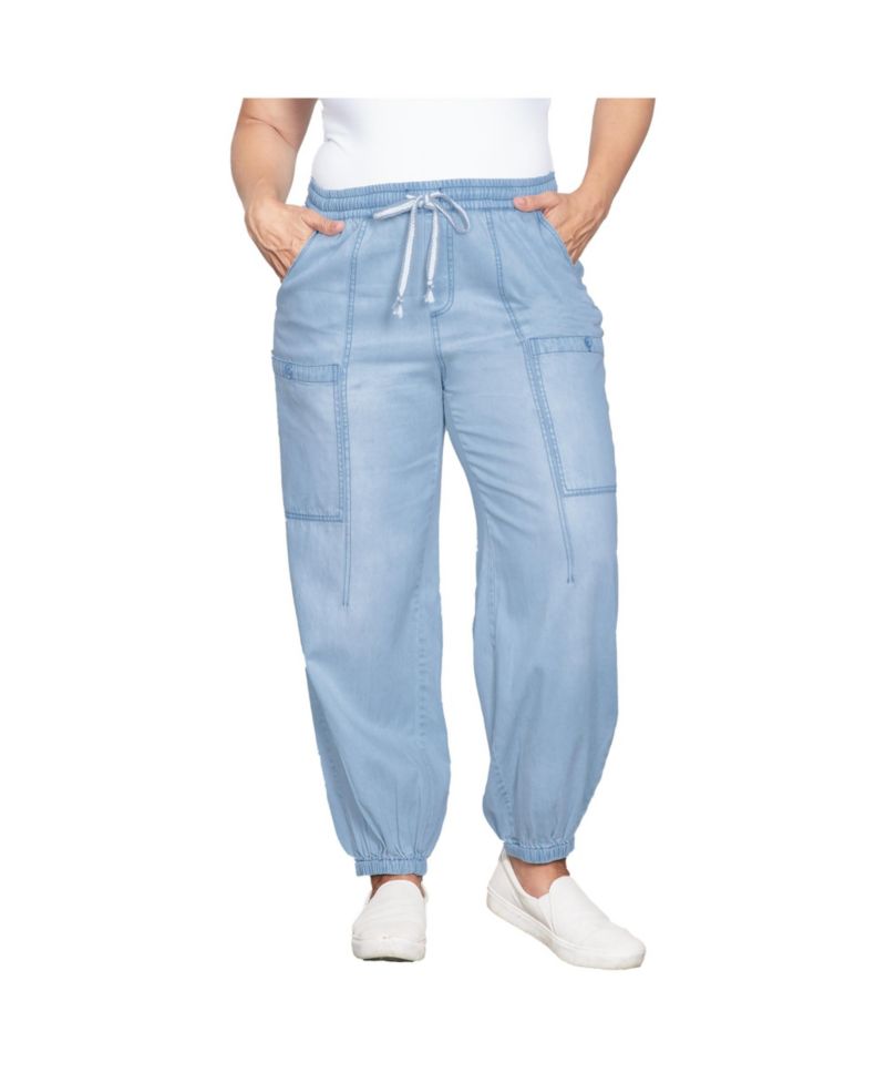 Women's Tencel Low-Slung Lounge Pull-On Jeans