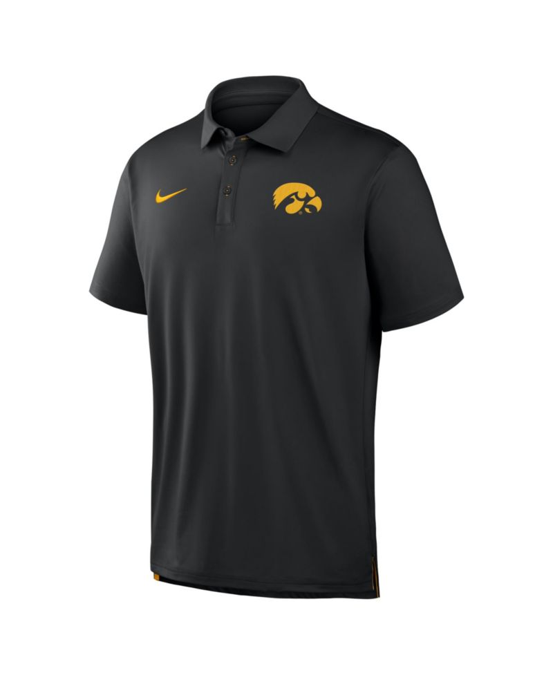 Men's Black Iowa Hawkeyes 2026 Sideline Tour Dri-FIT Polo Shirt