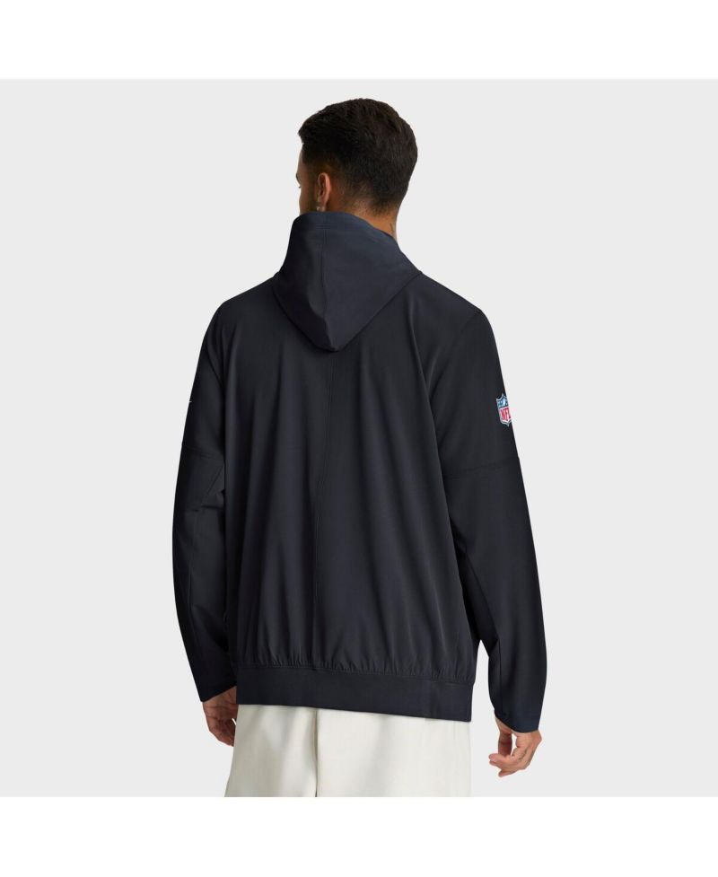 Men's Navy Houston Texans Sideline Alt Pack Anorak Half-Zip Hoodie Jacket
