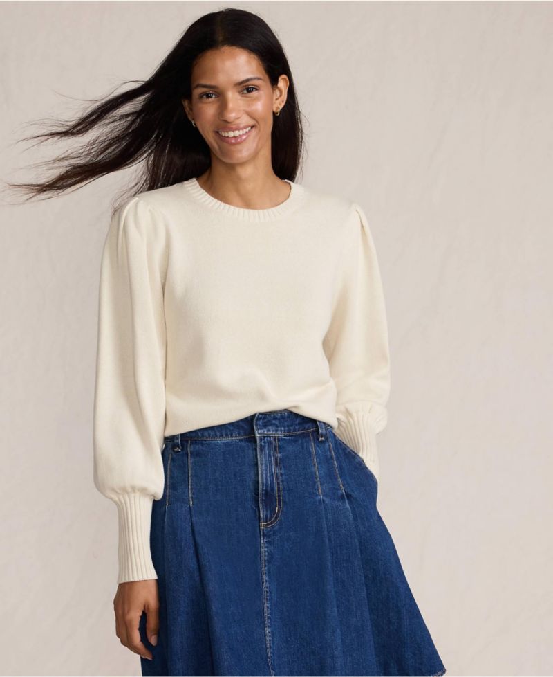 Women's Drifter Puff Sleeve Crew Neck Sweater