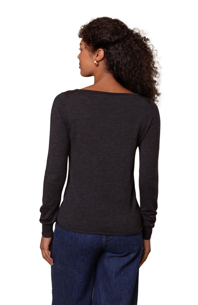 Women's Celtic and Co. Merino Fine Knit Boat Neck Sweater