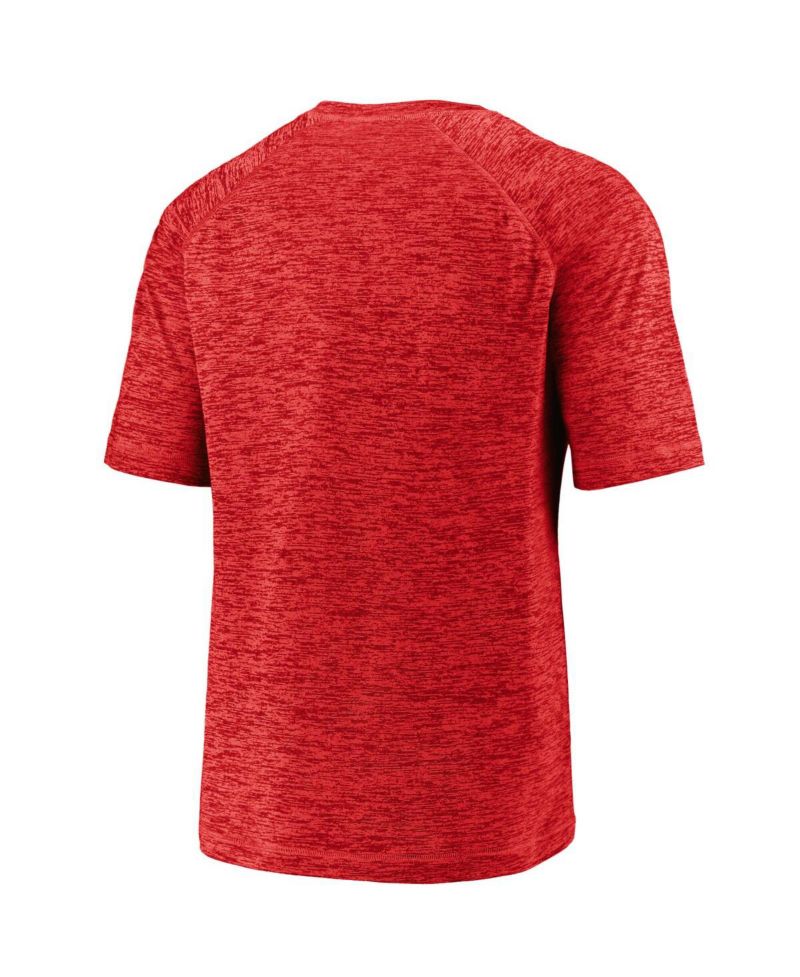 Men's Red Philadelphia Phillies Line Up Primary Threat Striated T-Shirt