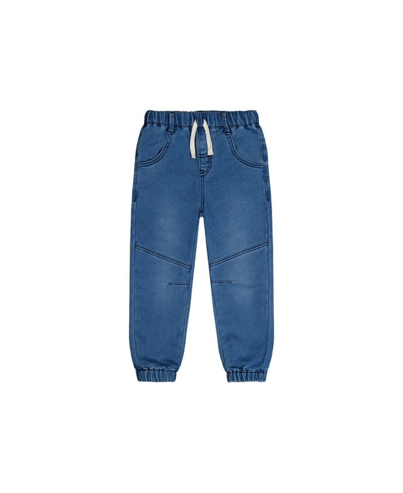 Baby Boys Unisex (0-24)months French Terry Denim Evolutive Pants Denim