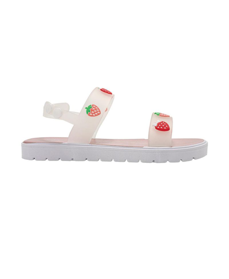 Girls PCU sandal with strawberry charms
