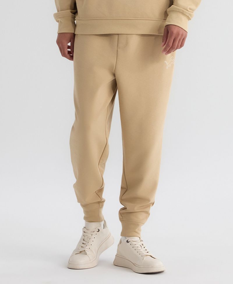 Men's Tan Detroit Lions Clutch Fleece Tri-Blend Joggers