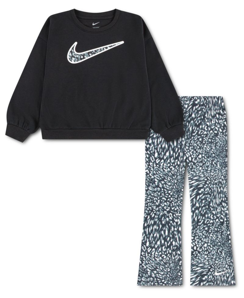 Girls' 2T-6X Printed Top and Leggings, 2-Piece Set