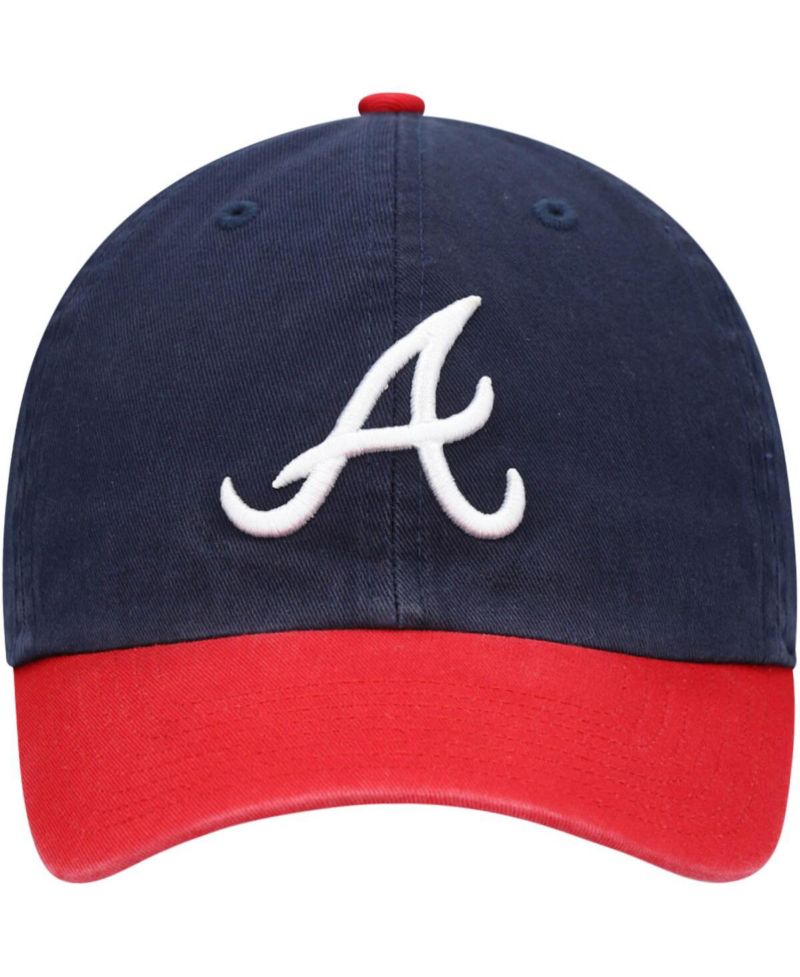 Men's Navy Atlanta Braves Clean Up Adjustable Hat