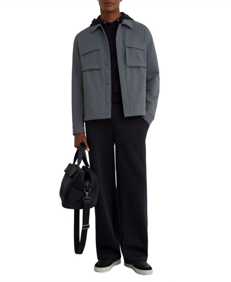 Men's Divide Regular-Fit Zip-Front Overshirt