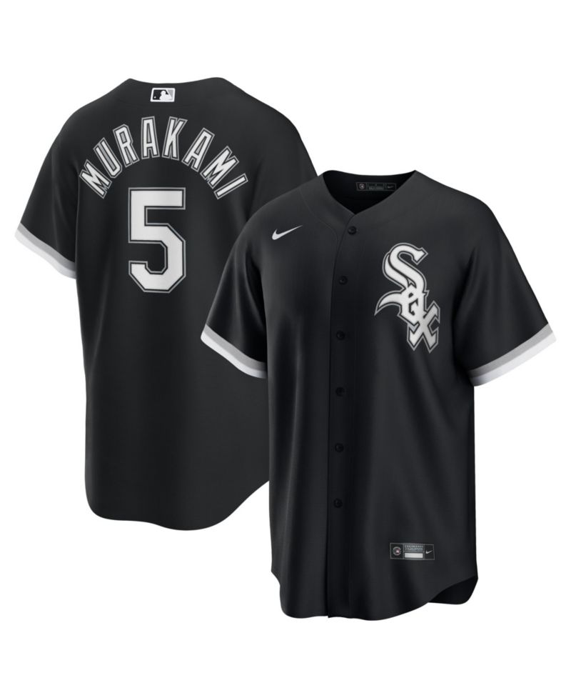 Men's Munetaka Murakami Black Chicago White Sox Alternate Replica Jersey