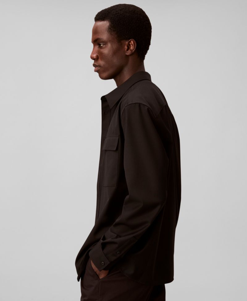 Men's Travel Twill Regular-Fit Shirt