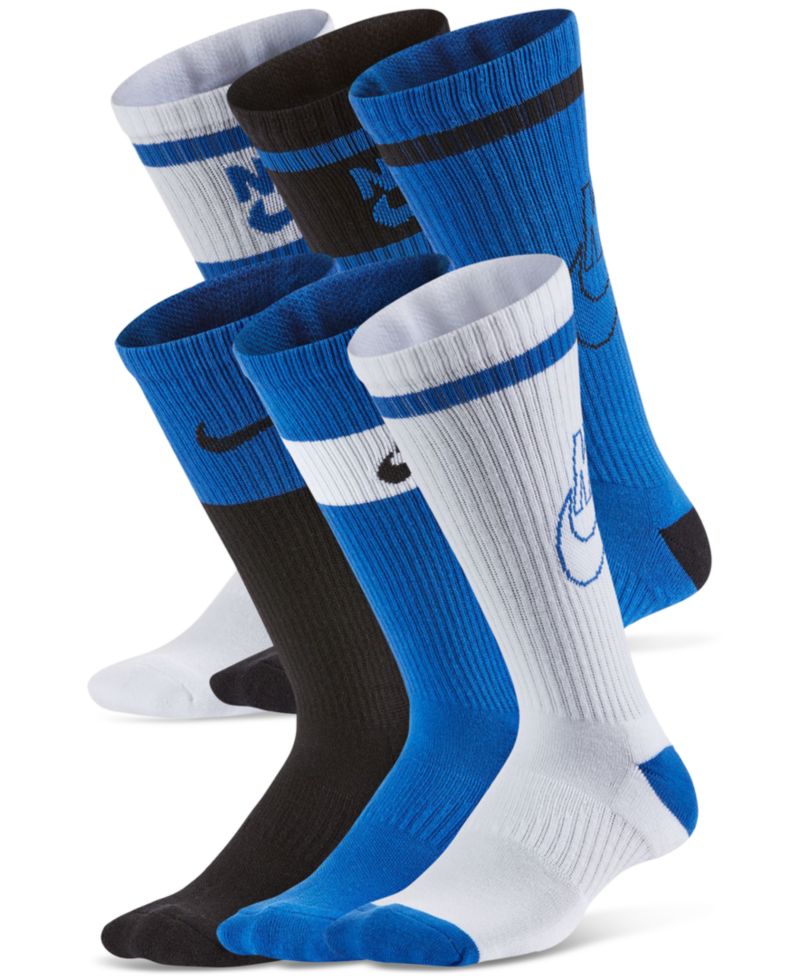 Big Kids Everyday Cushioned Crew Socks, Pack of 6