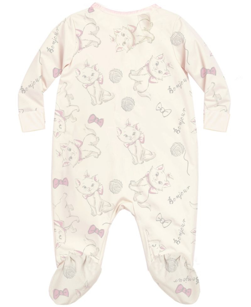 Baby Girls' Marie the Cat Long Sleeve Coveralls and Hat, 3-Piece Set
