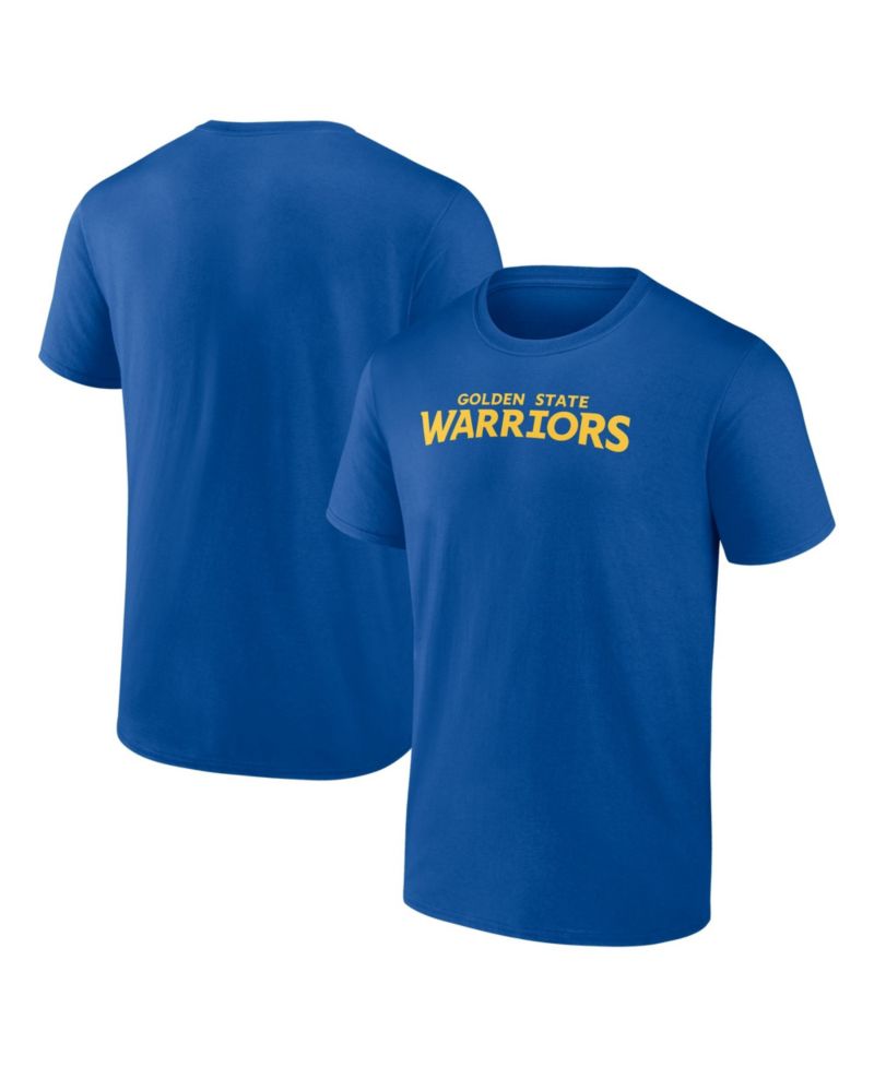 Men's Royal Golden State Warriors Wordmark T-Shirt