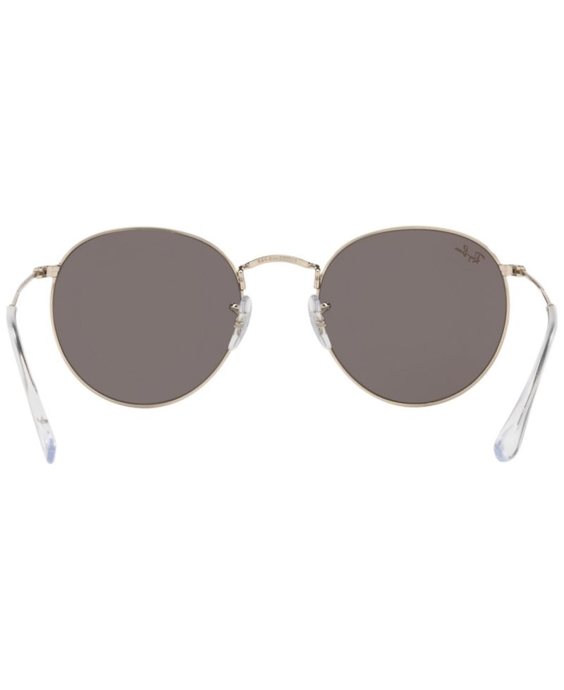 Unisex Round Metal Legend Gold Sunglasses, RB3447L