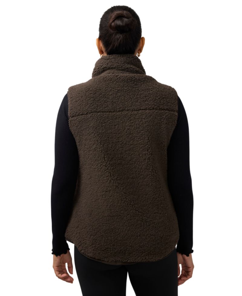 Maternity Mock Neck Sherpa Baby Carrier Insert Vest