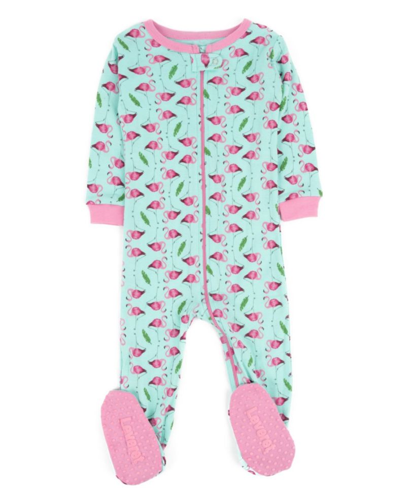 Baby Girls Matching Family One-Piece Cotton Sleep 'n Play Footed Pajamas - Animals and Wildlife Prints