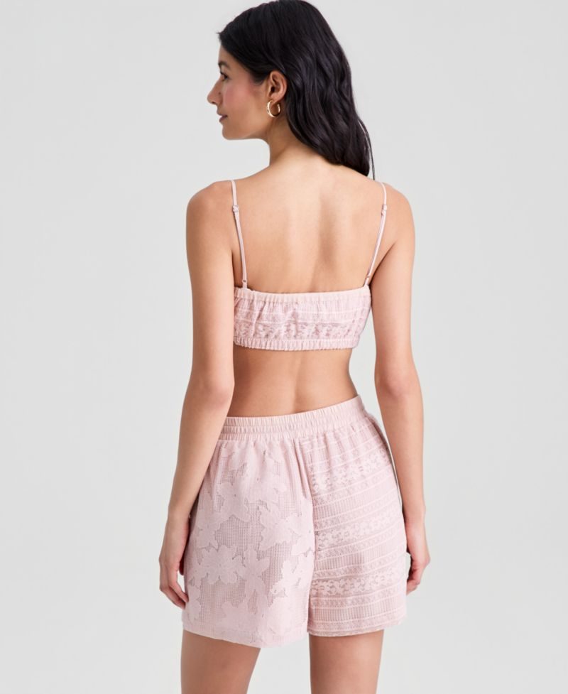 Women's V-Neck Spaghetti-Strap Lace Bralette