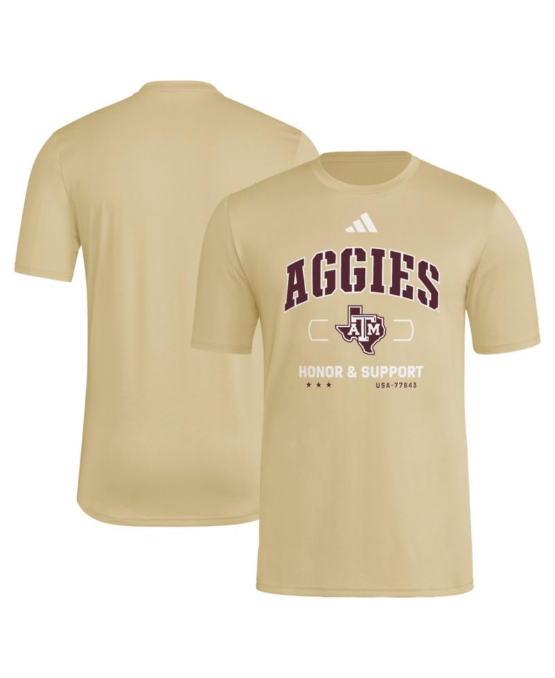 Men's Beige Texas A M Aggies Honor Support Pregame T-Shirt