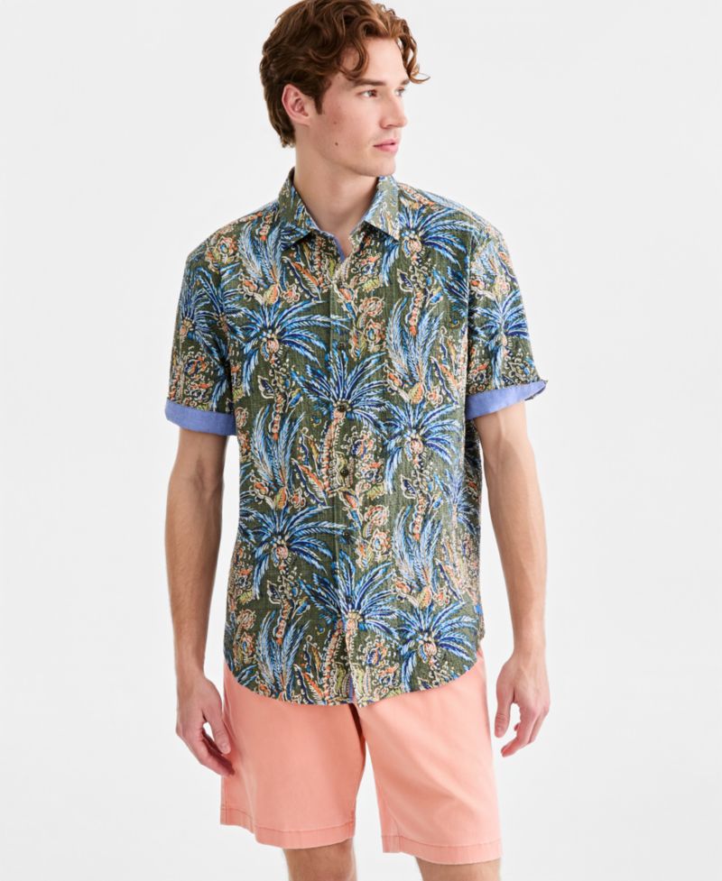 Men's Nova Wave Feira Fronds Short-Sleeve Shirt