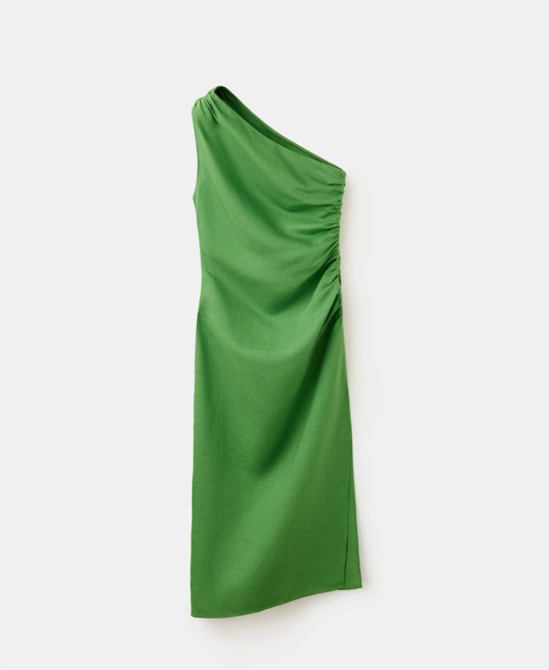 Women's Asymmetrical Pleated Dress