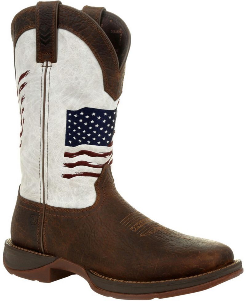 Men's Rebel by Distressed Flag Embroidery Western Boot
