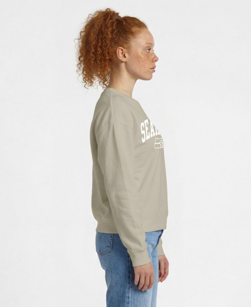 Women's Seattle Seahawks Power Blend Fleece Crewneck Sweatshirt