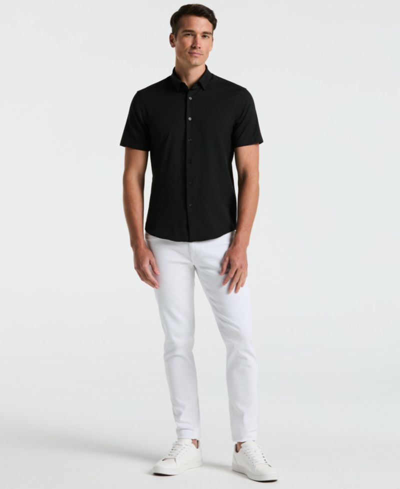 Men's Short-Sleeve Solid Shirt