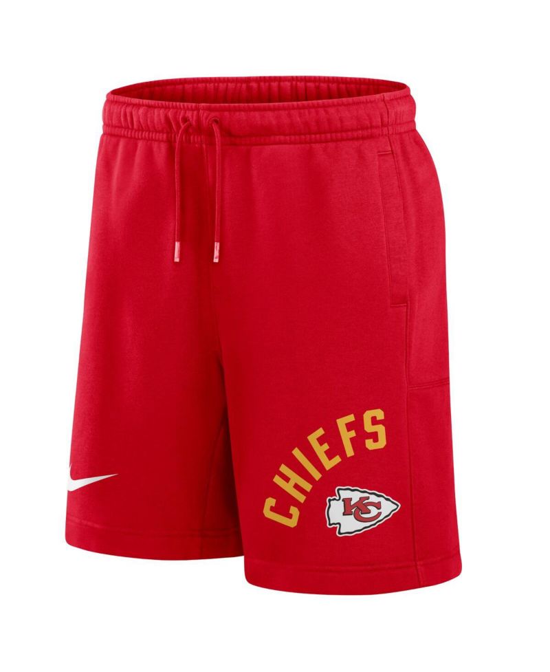 Men's Red Kansas City Chiefs Arched Kicker Shorts