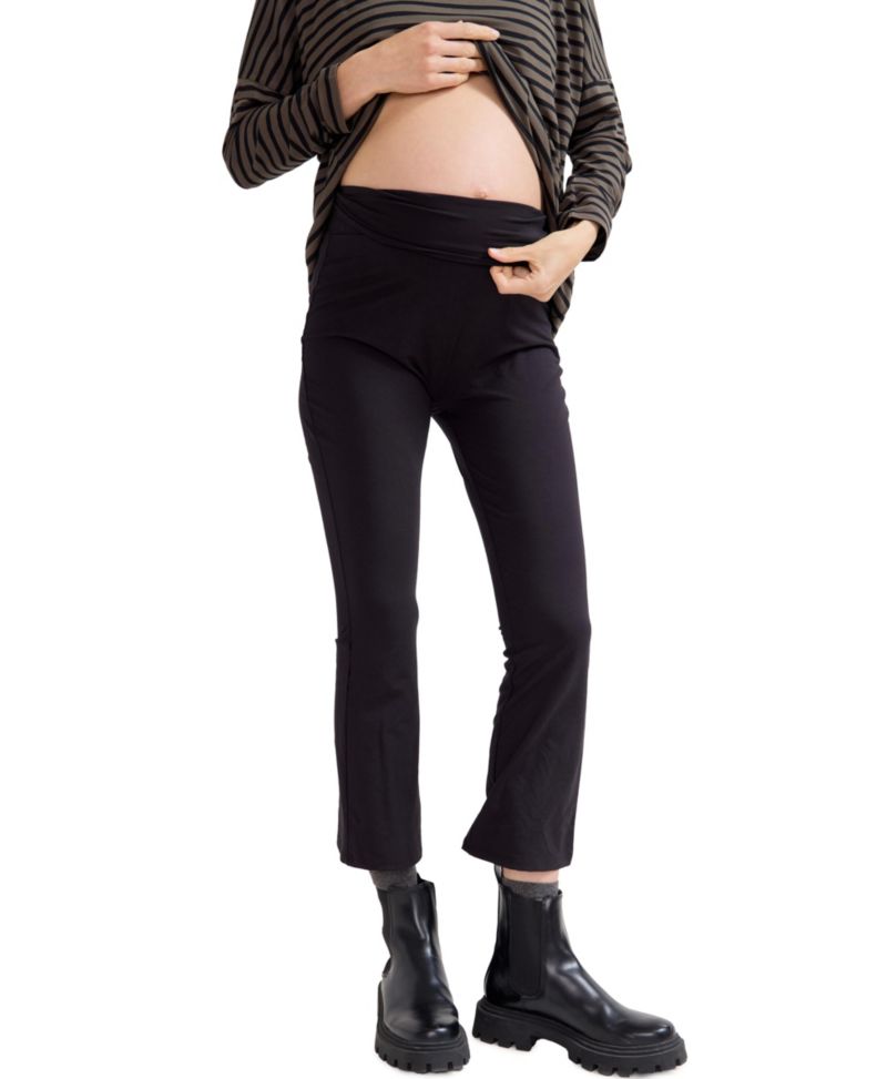 Maternity The Ultimate Over the Bump Crop Flare Legging