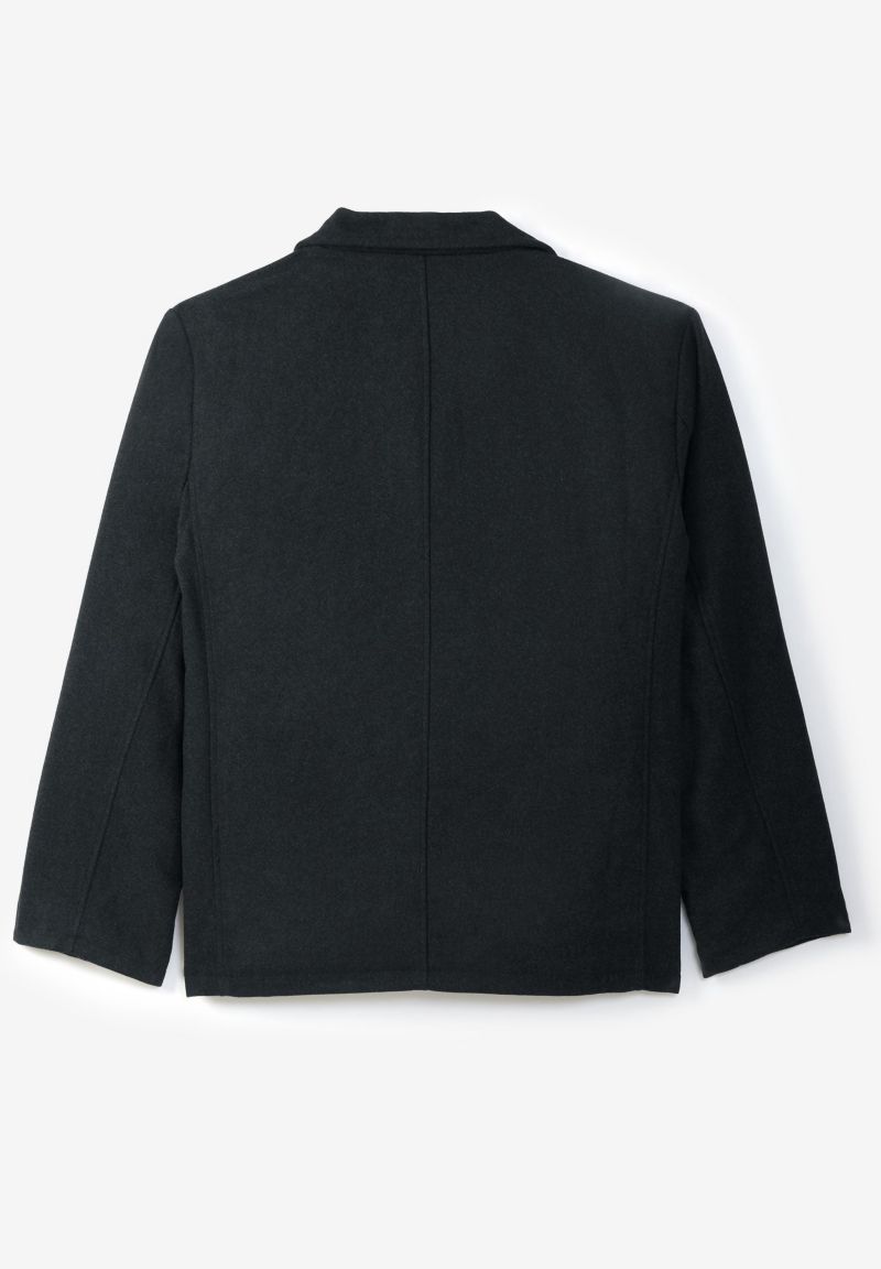 Men's by KingSize Double-Breasted Wool Peacoat