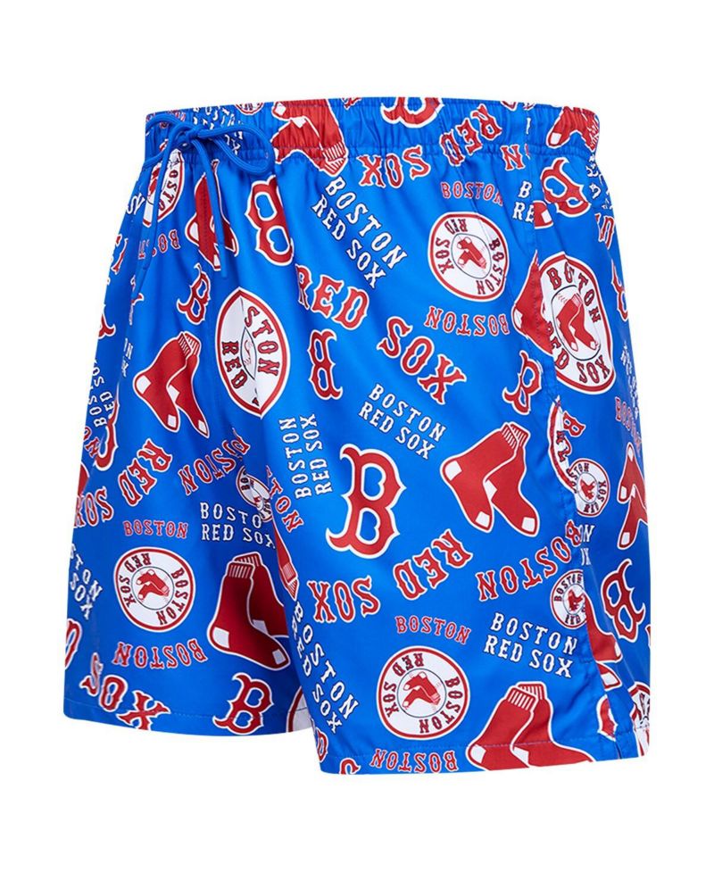 Men's Navy Boston Red Sox Toss Logo Woven Shorts