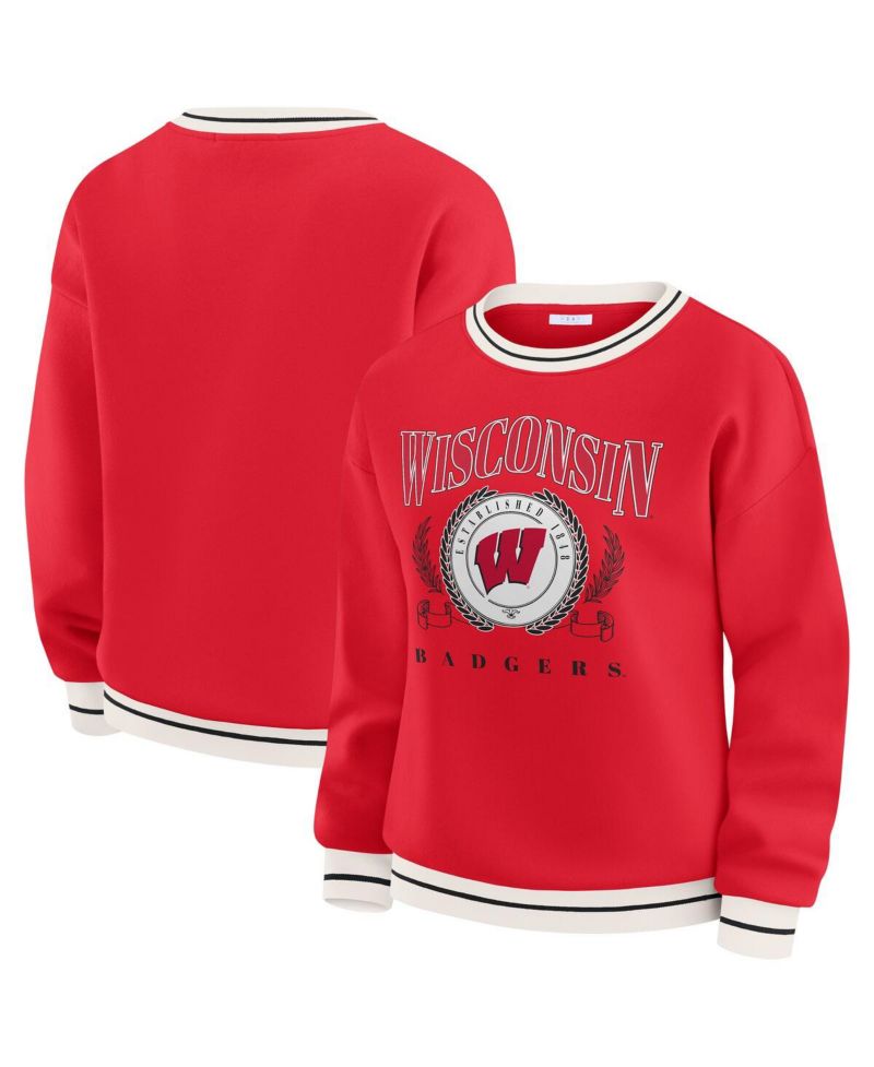 Women's Red Wisconsin Badgers Seal Sweatshirt