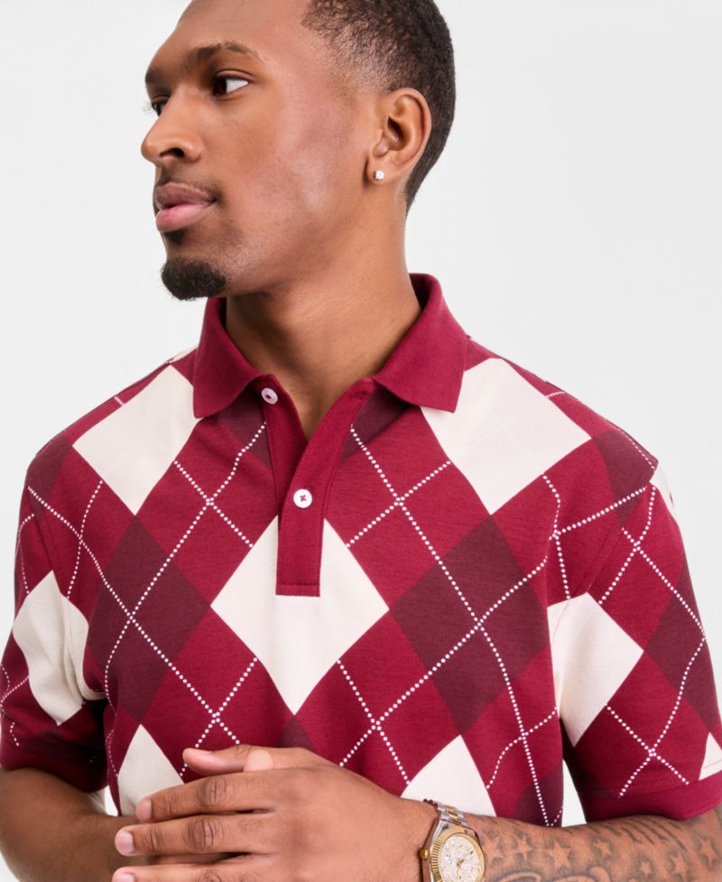 Men's Argyle Polo Shirt