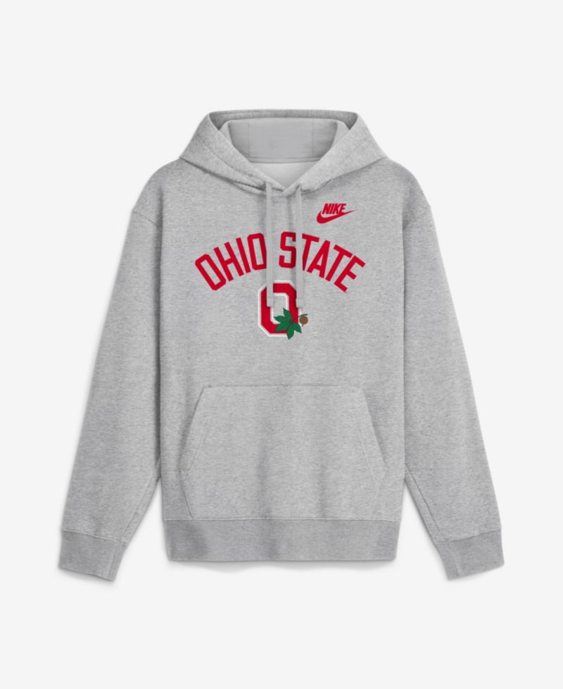 Men's Ohio State Buckeyes Legacy Arch Club Vintage Midweight-Fleece Hoodie
