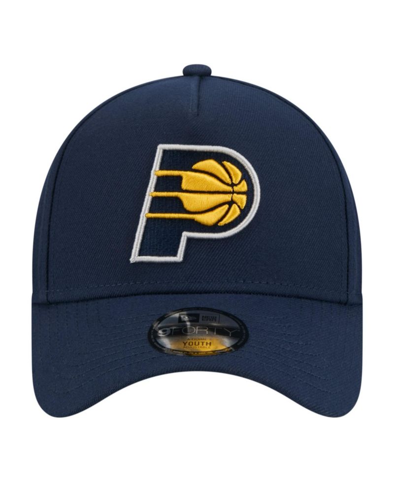 Big Boys and Girls Blue Indiana Pacers 9FORTY A-Frame Adjustable Hat
