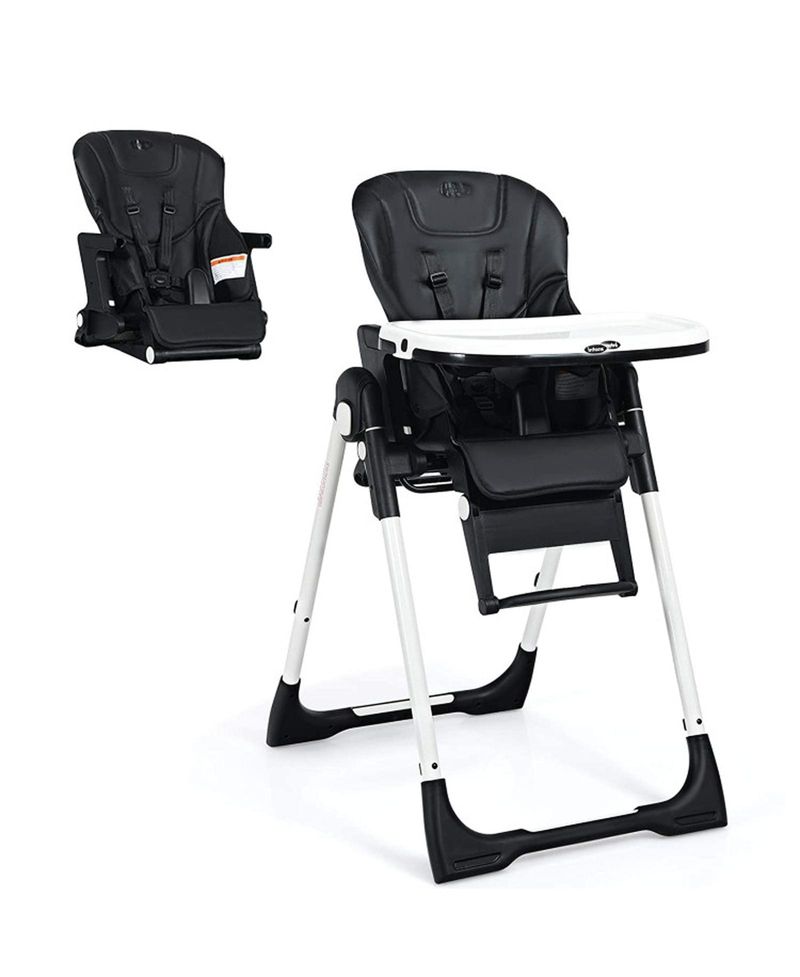 4-in-1 Convertible Highchair and Booster Seat with Height Adjustment