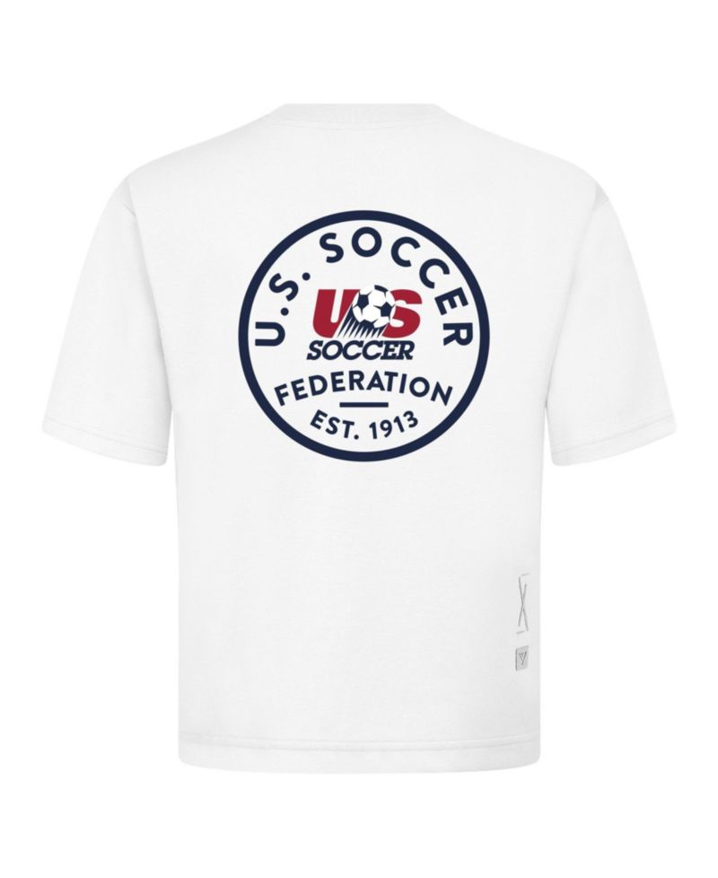 Men's White USMNT Luxe Signature Knit Transit T-Shirt