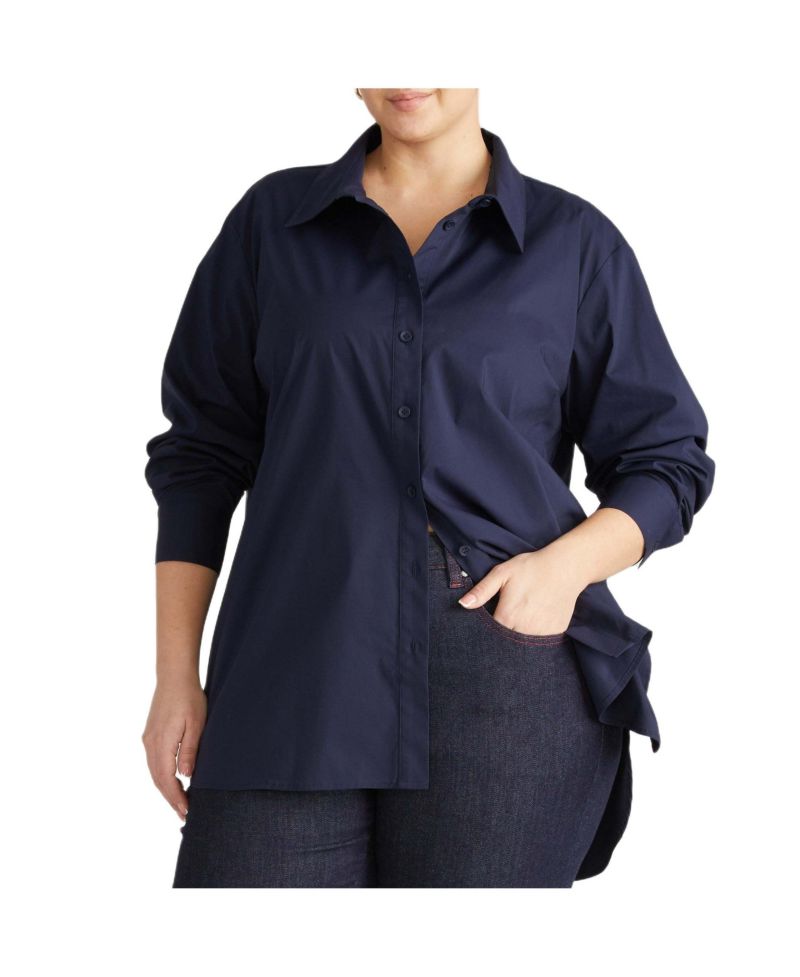 Plus Size Artist Poplin Shirt