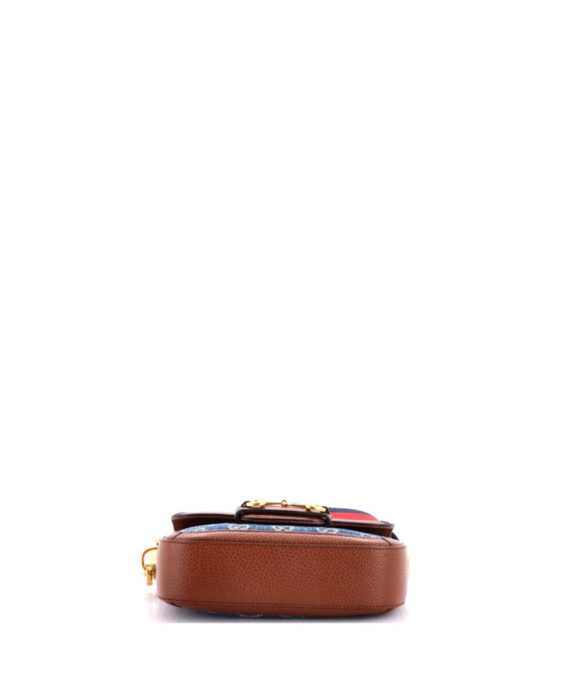 Mini Horsebit 1955 Shoulder Bag GG Denim