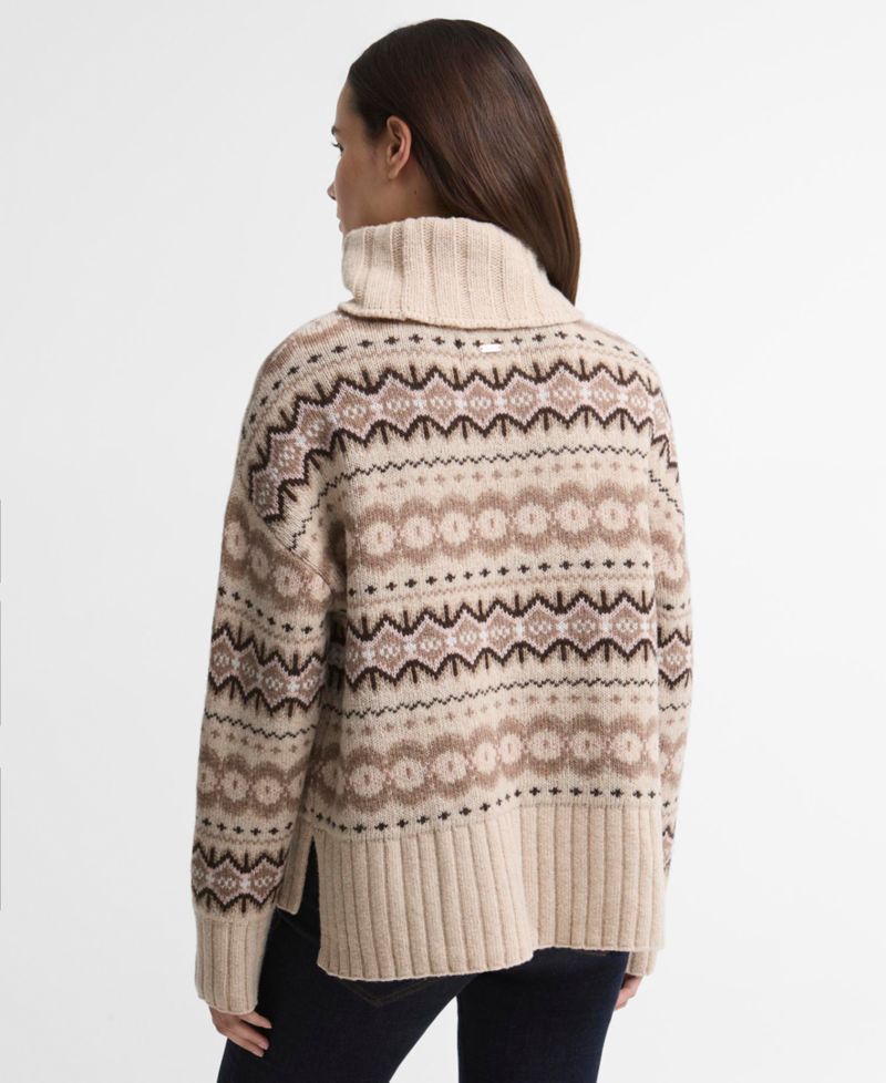 Women's Helen Knit Fair Isle Turtleneck Wool-Blend Sweater