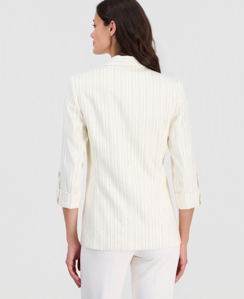 Women's Peak-Lapel Long-Sleeve Blazer