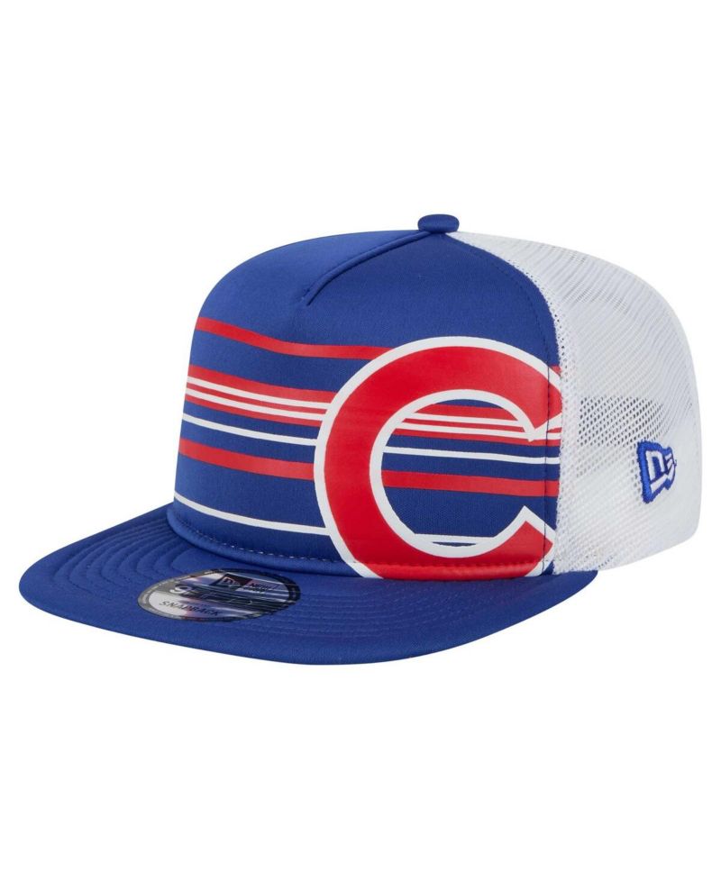 Men's Royal Chicago Cubs 9FIFTY A-Frame Trucker Snapback Hat