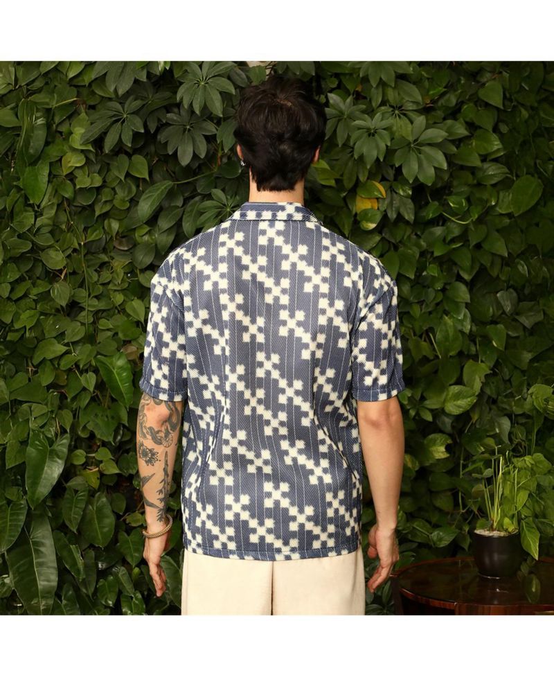 Men's Dice Mesh Oversized Shirt
