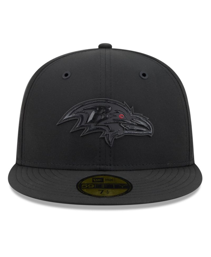 Men's Black Baltimore Ravens 2026 Sideline 59FIFTY Fitted Hat