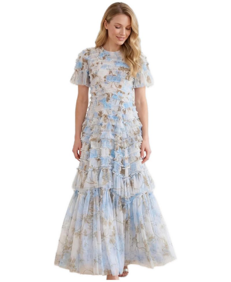 Women's Wisteria Valentine Ruffle Gown
