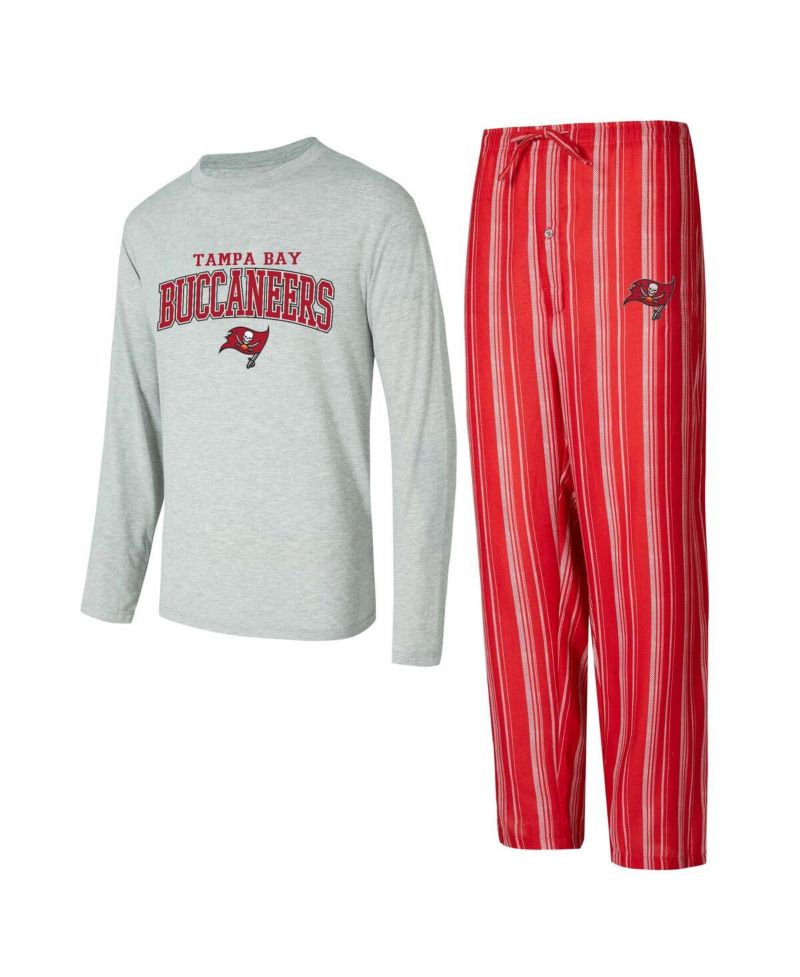 Men's Tampa Bay Buccaneers Petition Long Sleeve T-Shirt Pants Sleep Set