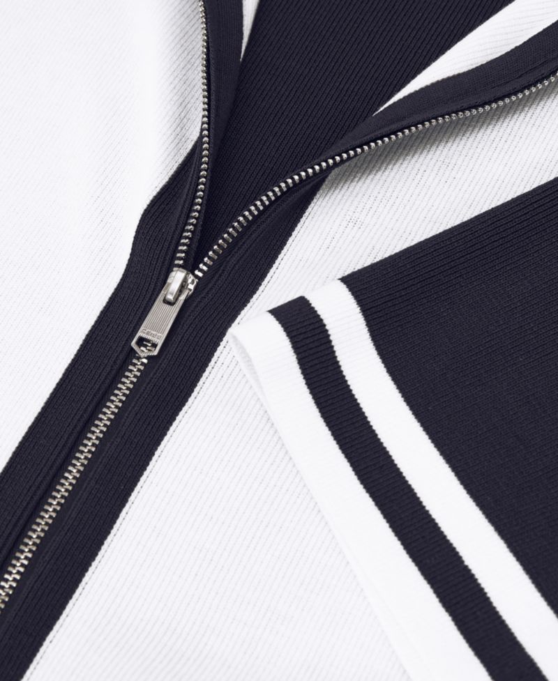 Men's Kenley Zip Through Color Block Knit Shirt